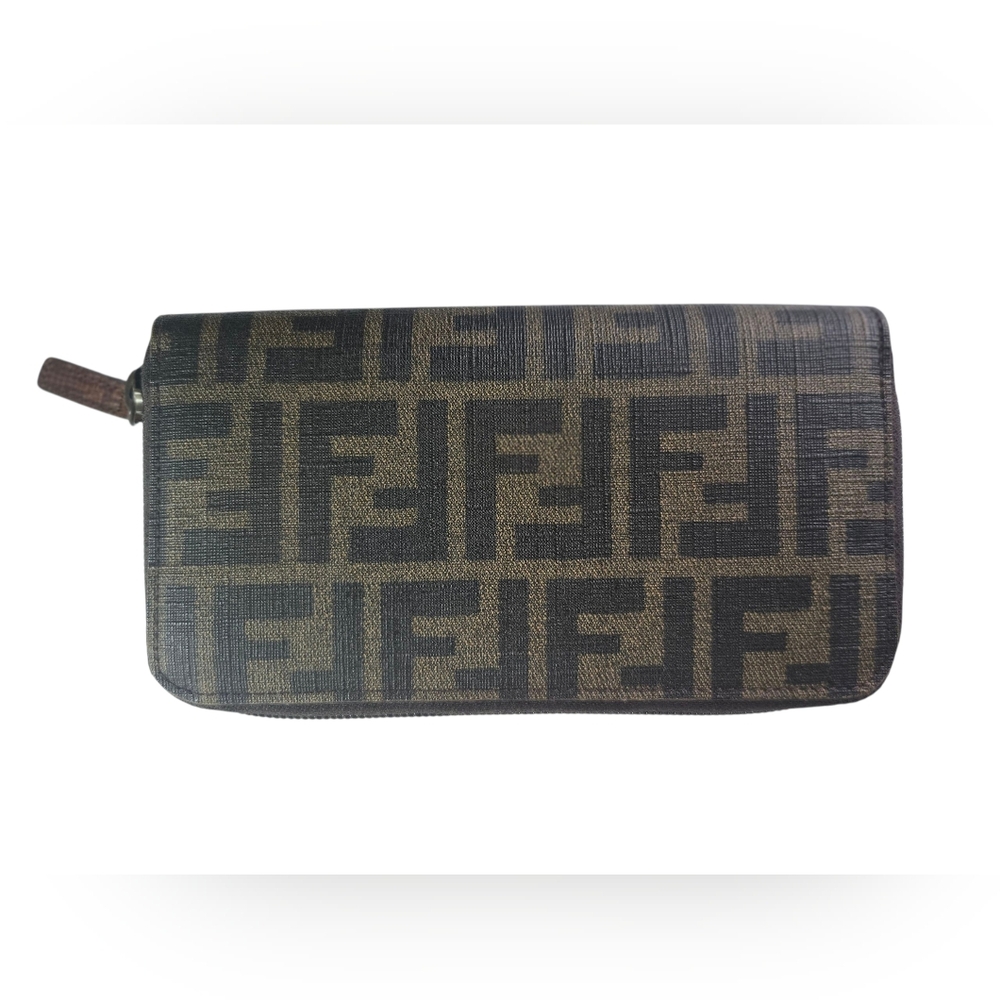 Fendi Zucca Zippy Long Wallet